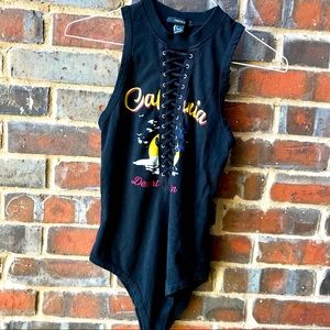 Forever 21 lace-up bodysuit